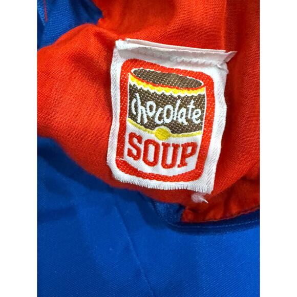 Vintage Chocolate Soup Rare Blue & Red Strawberry Dress 4T Retro 70s Style VGUC - Picture 4 of 7